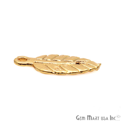 5 Pc Lot Leaf Finding, Gold Finding, Filigree Findings, Jewelry Findings, 18x8mm (GP-50064) - GemMartUSA