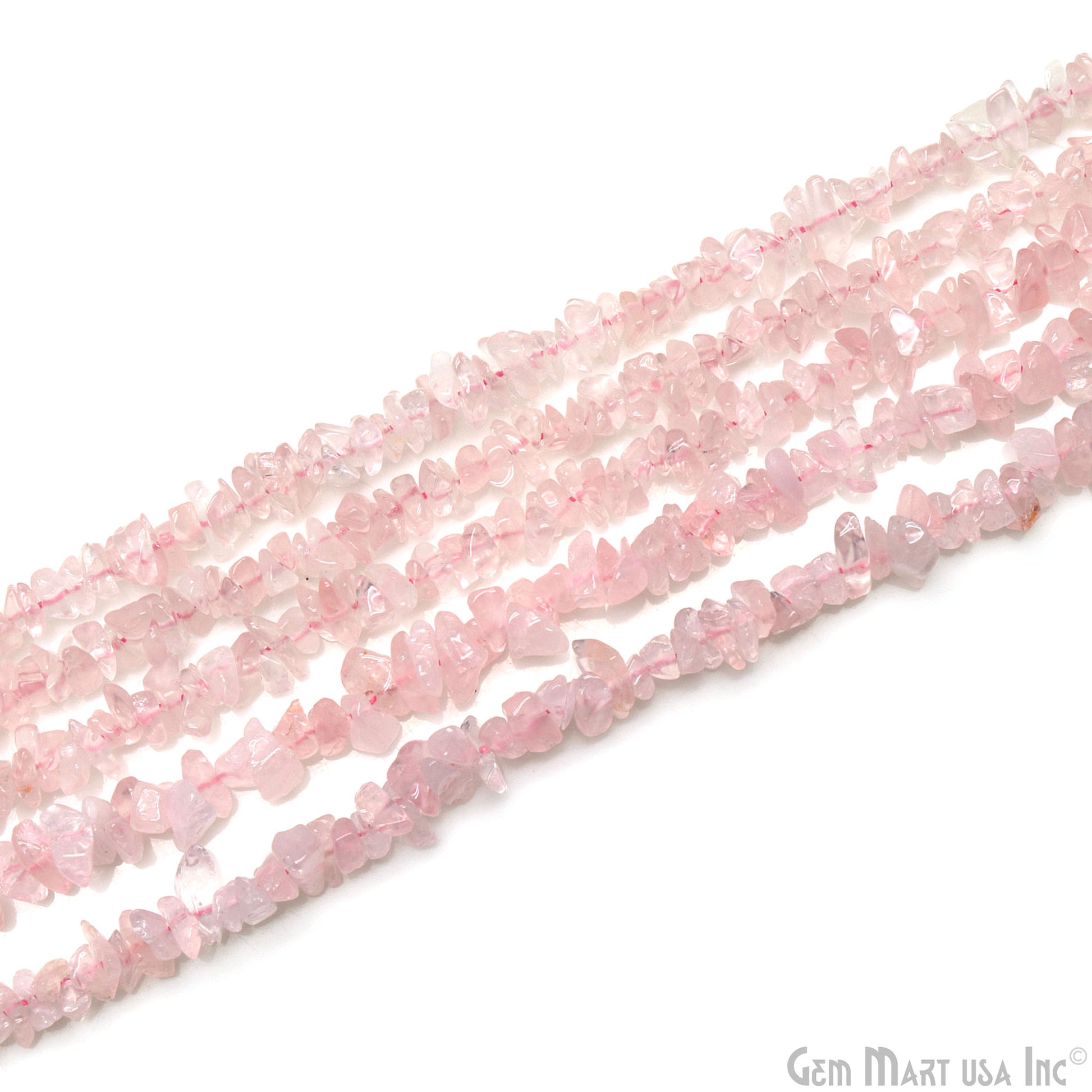 Natural Rose Quartz Chip Nugget Beads 34 inch Full Strand (762225197103)