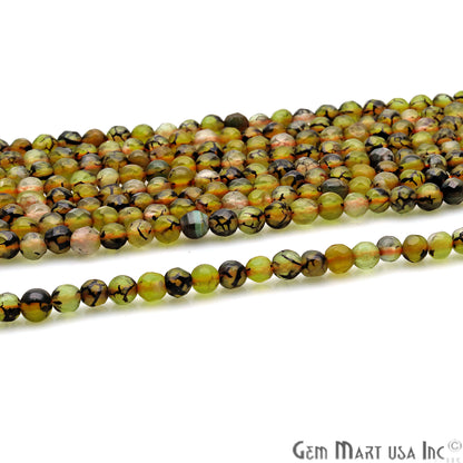 Bio Lemon Jade 4mm Faceted Rondelle Beads Strands 14Inch - GemMartUSA