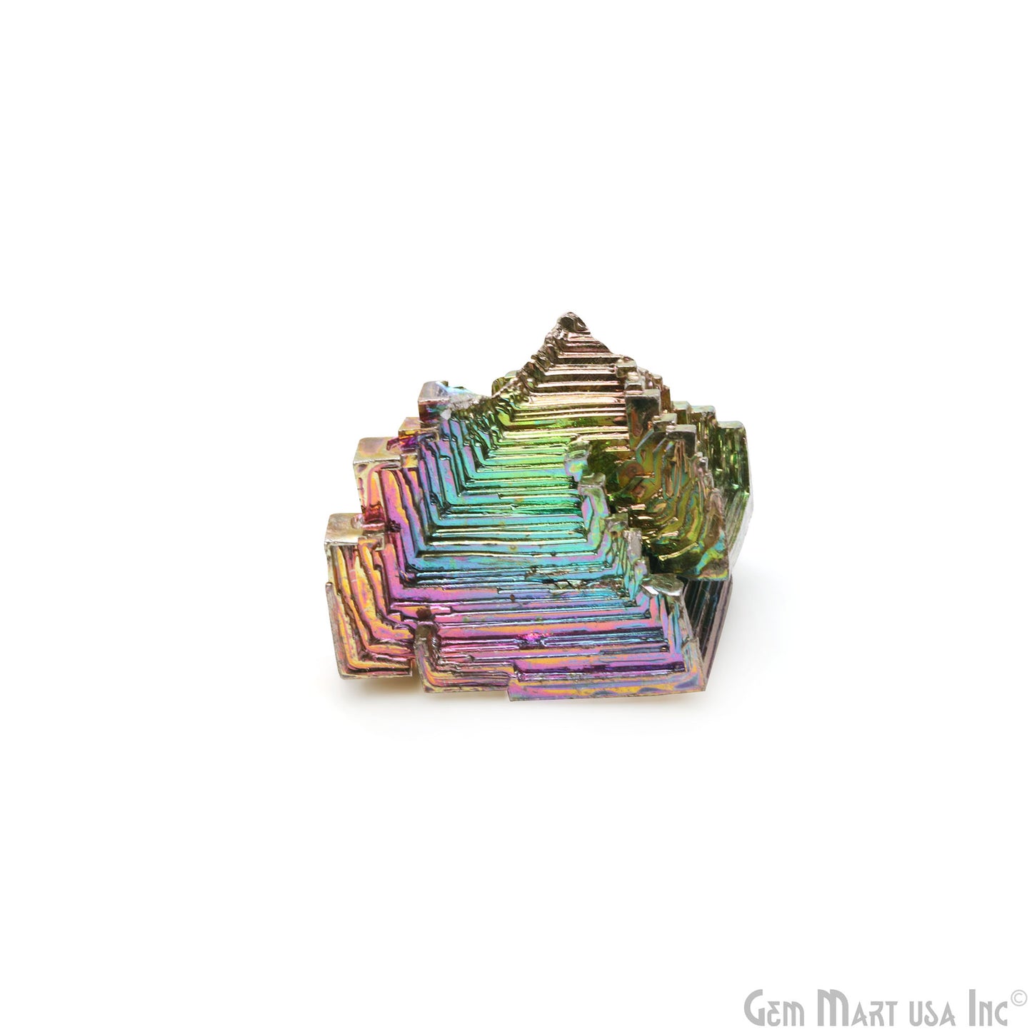 Bismuth Crystal Rainbow Bismuth XXL Crystal Cluster Display Specimen Mineral Decor Pyramid Teaching Tools Stone Educational Rock Peacock Ore