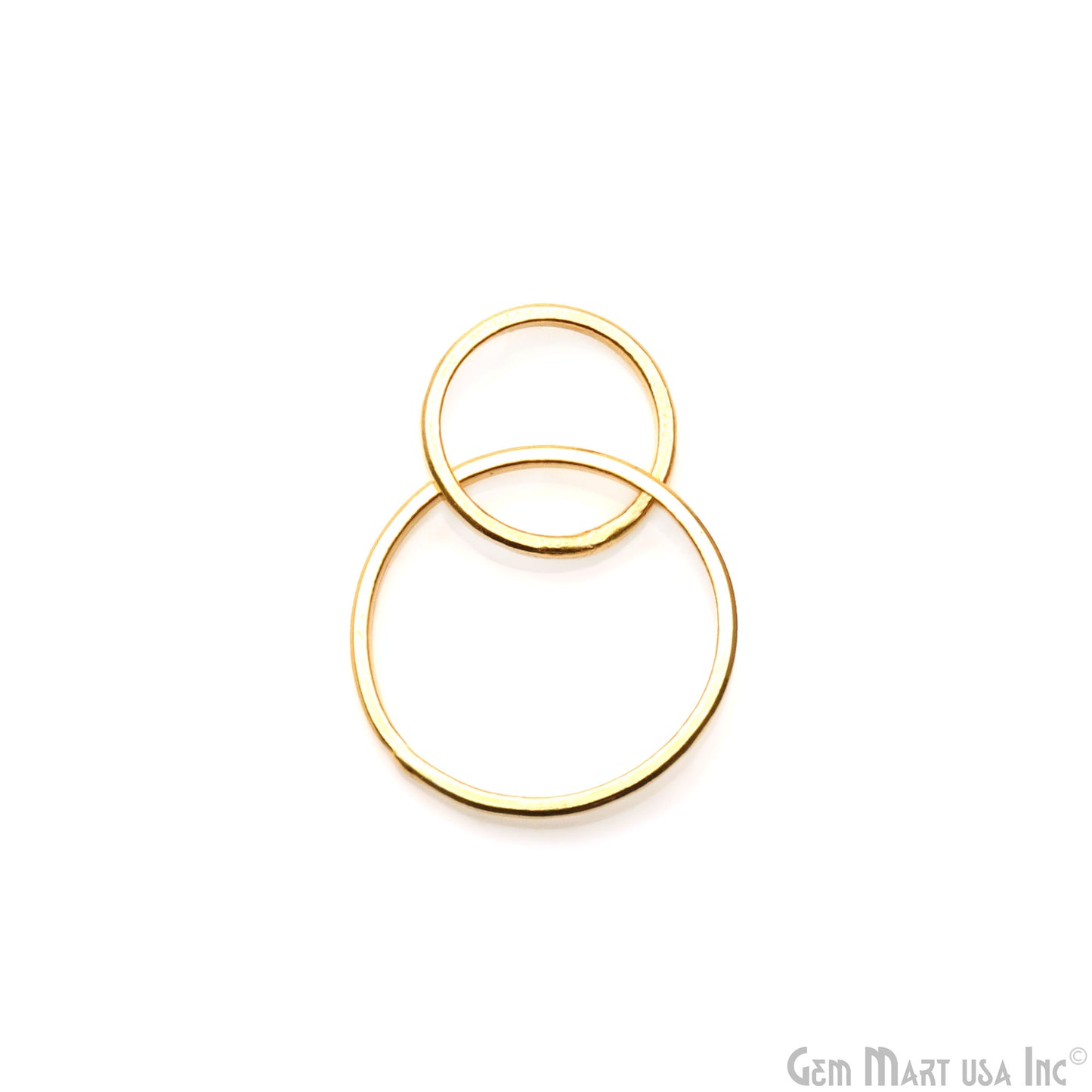Round Hoop 28x19mm Dangle Gold Plated Earring Finding