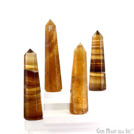 Golden Jasper Gemstone Jumbo Tower Crystal Tower Obelisk Healing Meditation Gemstones 2-3 Inch