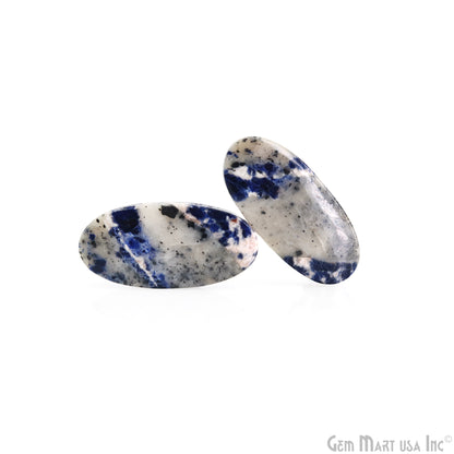 Sodalite Oval Shape 29x14mm Loose Gemstone For Earring Pair