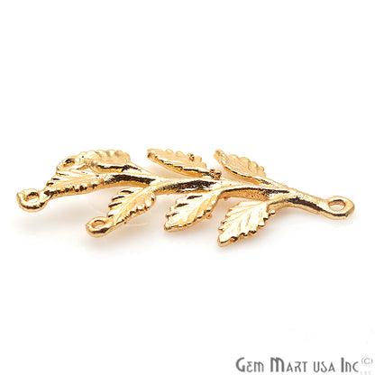 Leaf Shape Findings, Filigree Findings, Findings, Jewelry Findings, 34x15mm (50063) - GemMartUSA