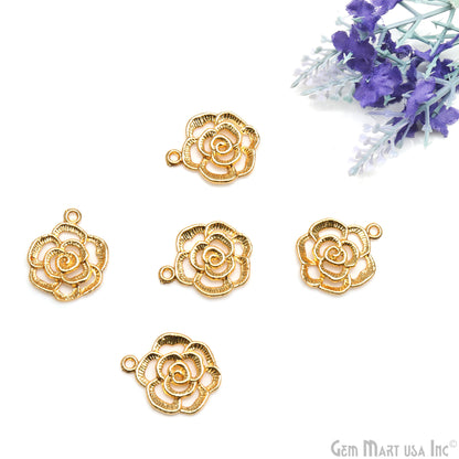 Flower Shape Finding 22x18mm Chandelier Jewelry Charm