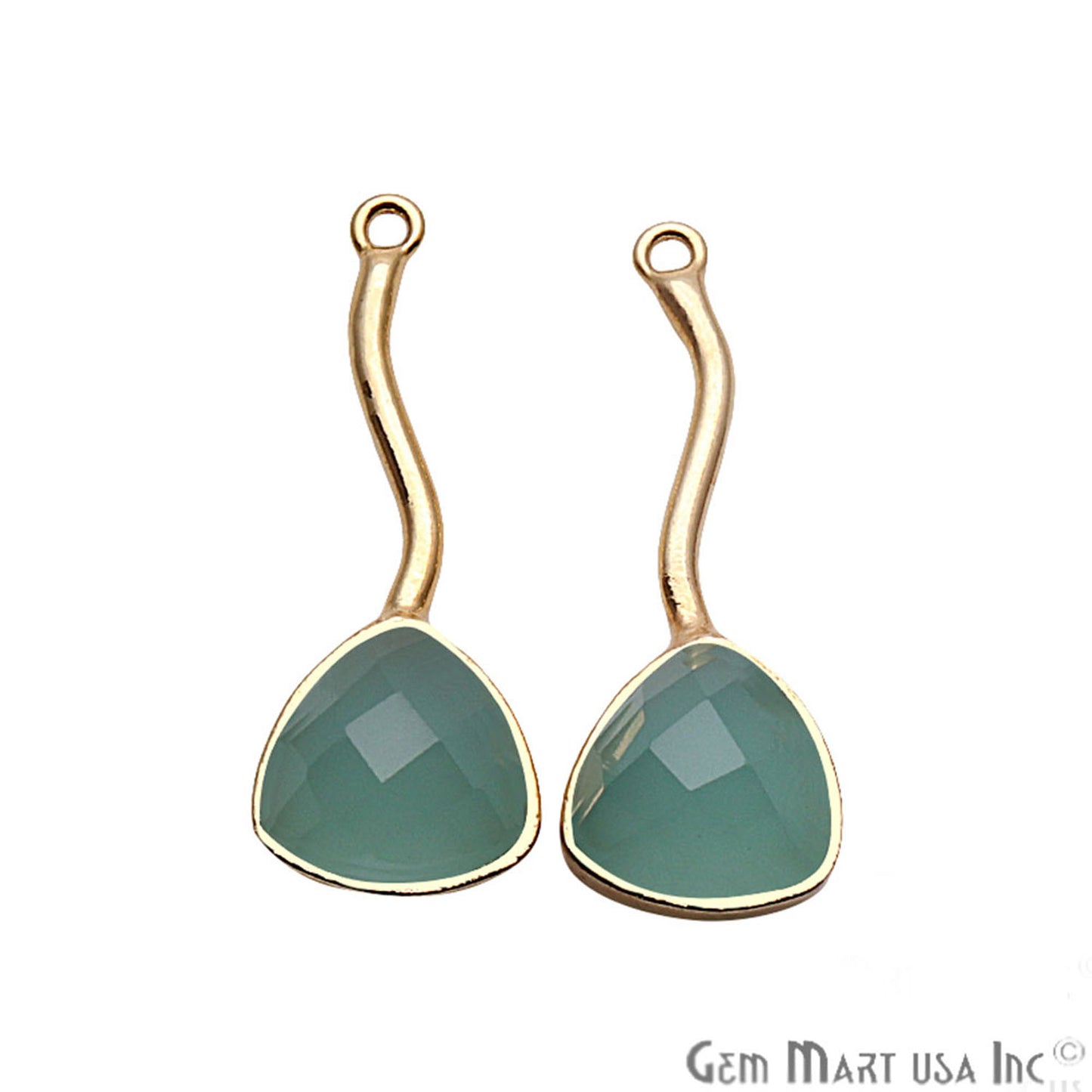 DIY Gemstone 29X11MM Long Dangle Drop Chandelier Earring Connector 1 Pair (Pick Stone) - GemMartUSA