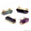 Double Point Fluorite Gemstone Bar Necklace Pendant - GemMartUSA