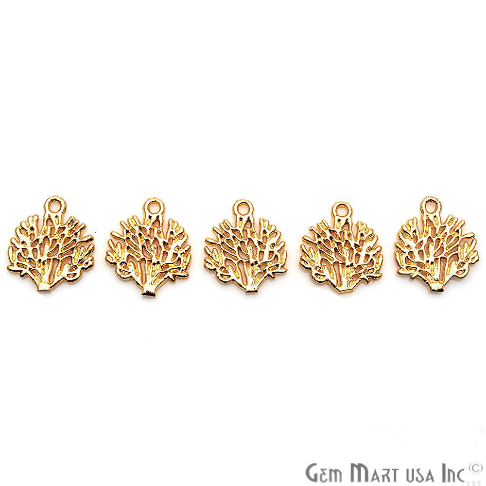 5 Pc Lot Tree Shape Findings, Filigree Findings, Findings, Jewelry Findings, 17x15mm (50056) - GemMartUSA