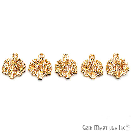 5 Pc Lot Tree Shape Findings, Filigree Findings, Findings, Jewelry Findings, 17x15mm (50056) - GemMartUSA