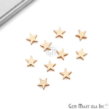 Star Shape 11x9mm Gold Plated Finding Charm, DIY Jewelry - GemmartUSA