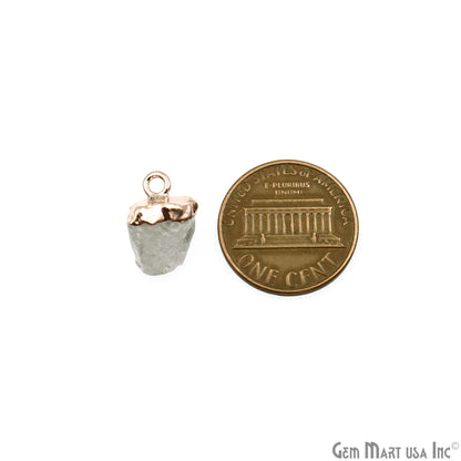 Crystal Gemstone Rose Gold Electroplated Single Bail Connector