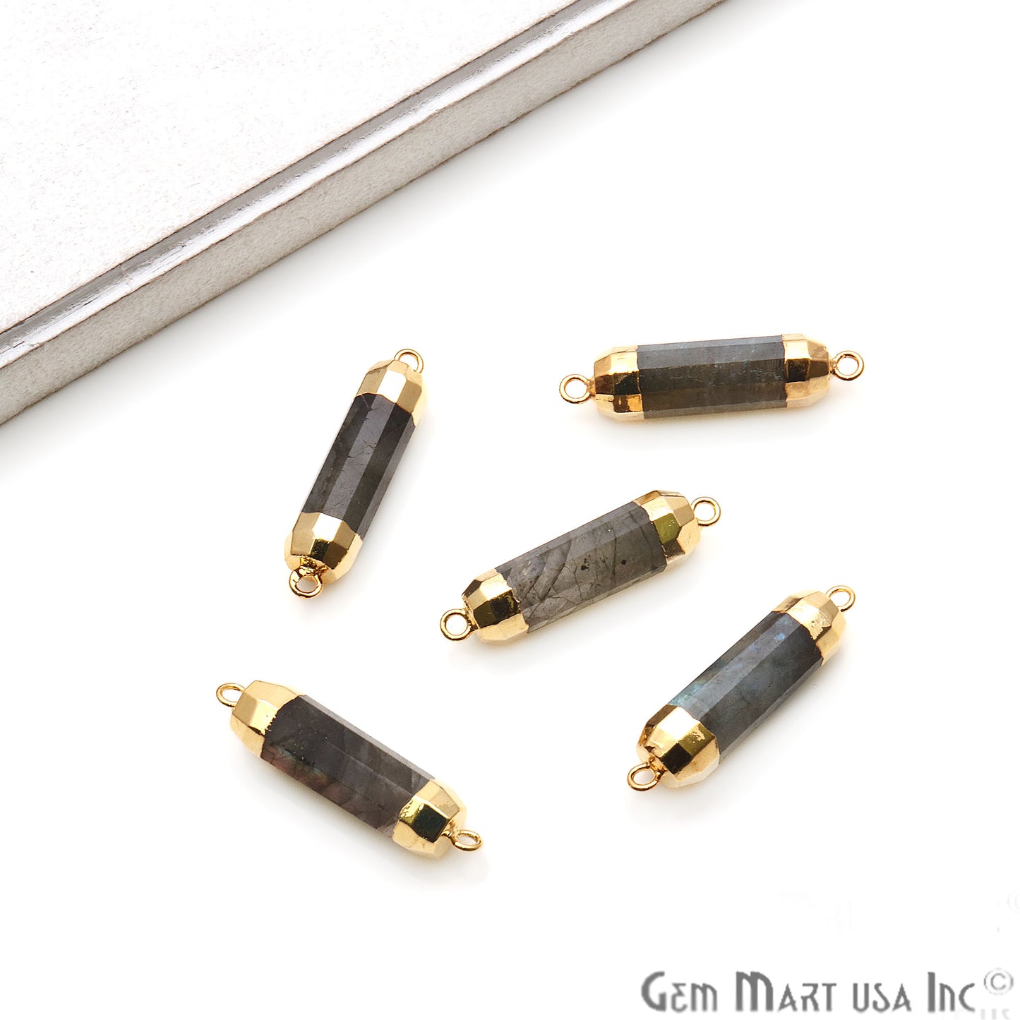 gemstone connector beads, gemstone connector pendant