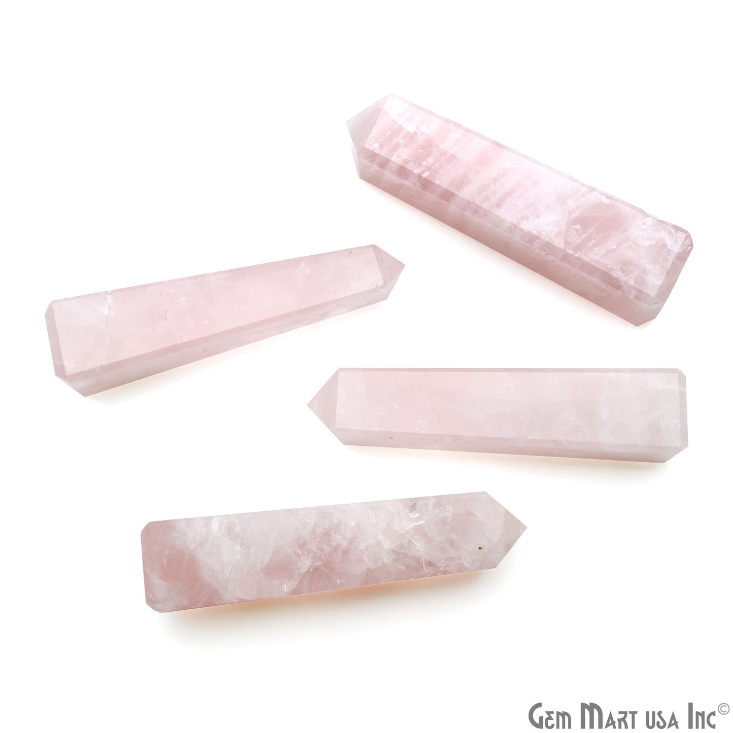 Rose Quartz Rectangle Pencil Healing Gemstone Spiritual Pencil 89x20mm