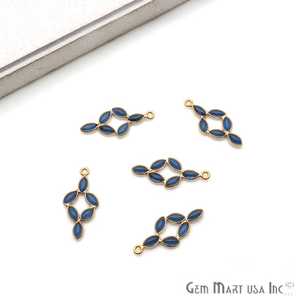 DIY Iolite 25x13mm Gold Plated Chandelier Finding Component - GemmartUSA