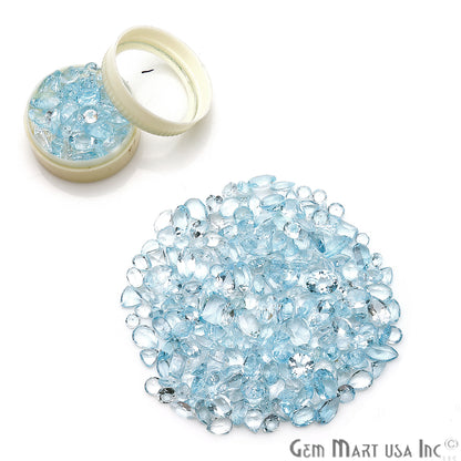 50 Carat Blue Topaz Mix Shape Wholesale Loose Gemstones - GemMartUSA