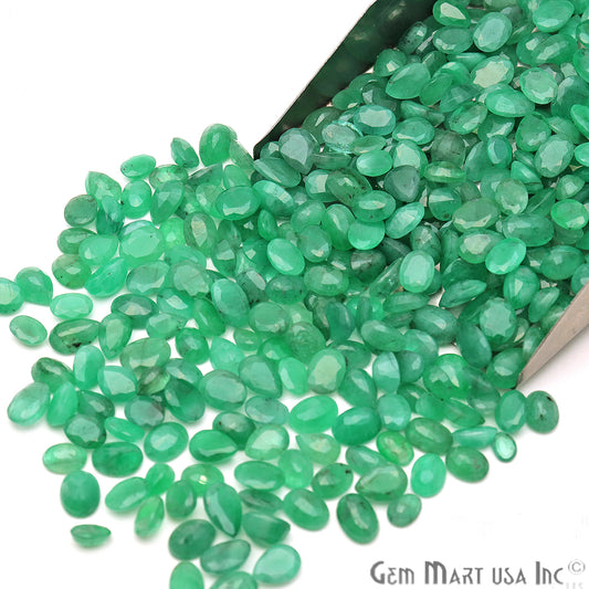 5 Cts. Lot Oval Emerald Gemstones, Mix Shape Stones, Loose Gemstones - GemmartUSA
