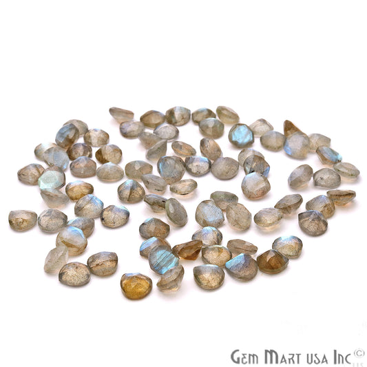 Labradorite Heart Shape 7mm Faceted Loose Gemstone - GemmartUSA