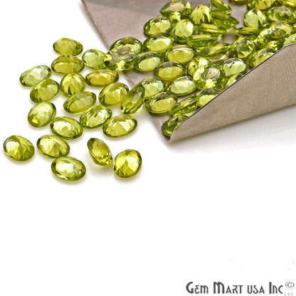 Peridot Oval Shape 6x8mm Faceted Loose Gemstone - GemMartUSA