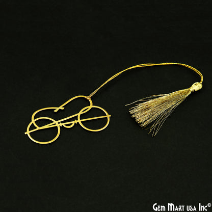 Metal Specks Shape Bookmark With Tassel. Gold Bookmark, Reader Gift, Handmade Bookmark, Page Marker, Aesthetic Gift. 70x38mm