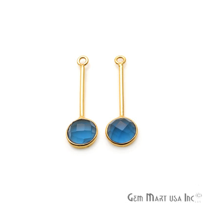 DIY Gemstone Long Dangle Drop Chandelier Earring Connector 1 Pair (Pick Stone) - GemMartUSA