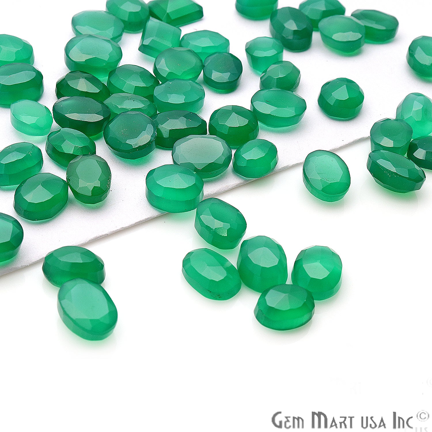 Copy of Green Onyx Mix Shape Wholesale Loose Gemstones - GemMartUSA