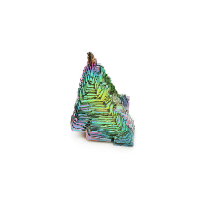 Bismuth Crystal Rainbow Bismuth XXL Crystal Cluster Display Specimen Mineral Decor Pyramid Teaching Tools Stone Educational Rock Peacock Ore