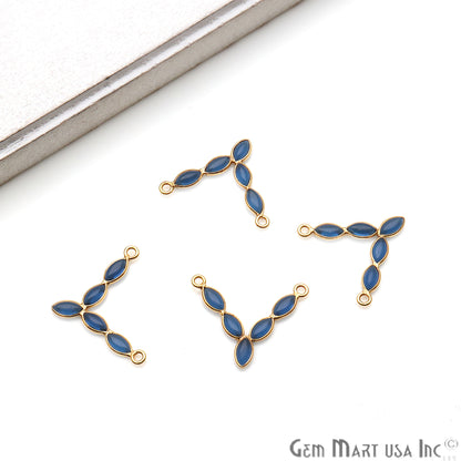 DIY Iolite 22x19mm Gold Plated Chandelier Finding Component - GemmartUSA