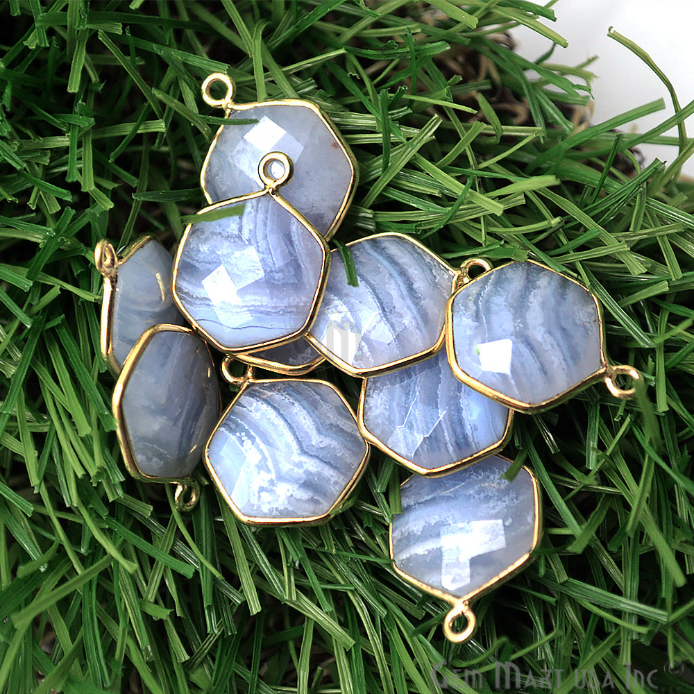 gemstone connector beads, gemstone connector pendant