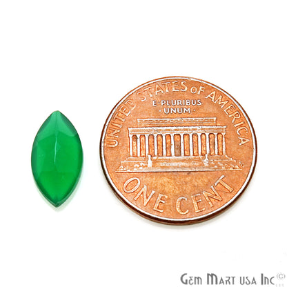 Green Onyx Marquise Shape 6x12mm Faceted Loose Gemstone - GemMartUSA