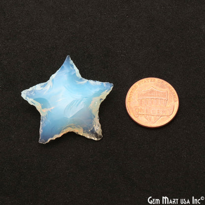 Opalite Star 32x28mm Gemstone Pendant