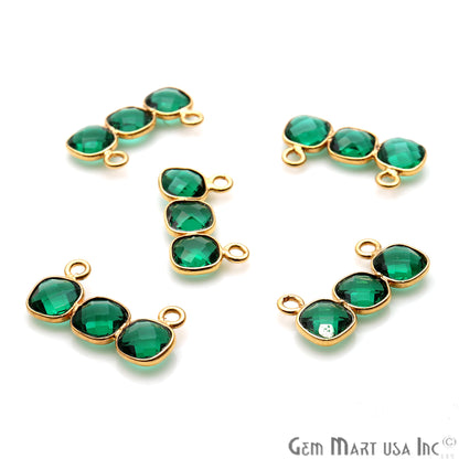 DIY Gemstone 20x10mm Gold Plated Chandelier Finding Component (Pick Your Gemstone) - GemMartUSA