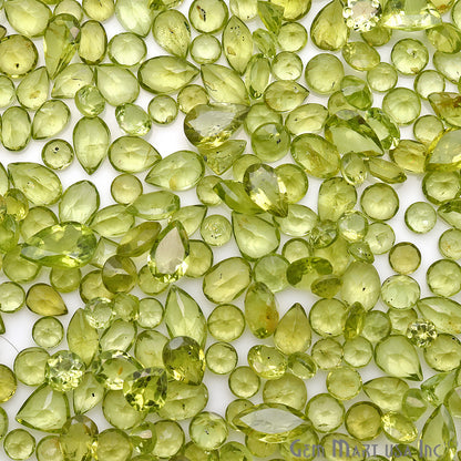 50 Carat Peridot Mix Shape Wholesale Loose Gemstones - GemMartUSA