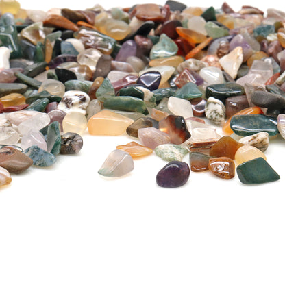 Mix Wholesale Gemstones, 100% Natural Semi-Precious Gems, Multi Color Tumbled Loose Gems, 5-12mm, Freeform, 2oz (56 gm)