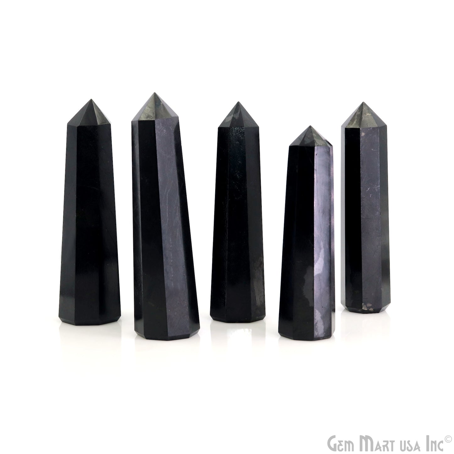 Black Agate Gemstone Jumbo Tower Crystal Tower Obelisk Healing Meditation Gemstones 4-5 Inch