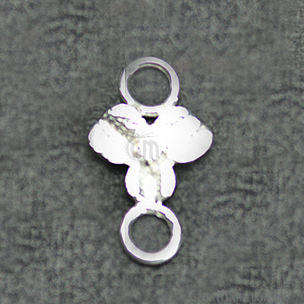 Orchid Shape Silver Charm for Bracelet Pendants & Necklace - GemMartUSA