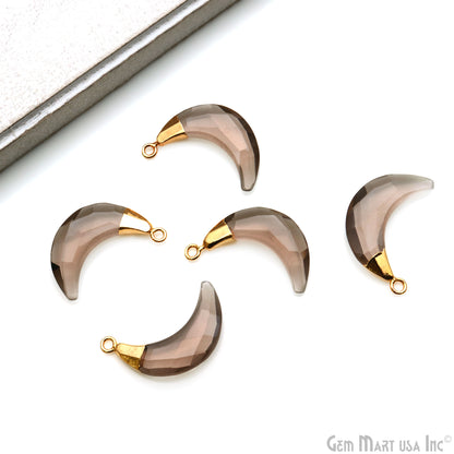 Moon Shape Gemstone Charm