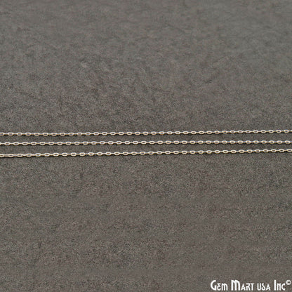 Link Chain For Jewelry Making 2x1mm Silver Link Chain Necklace Minimal Finding Chain