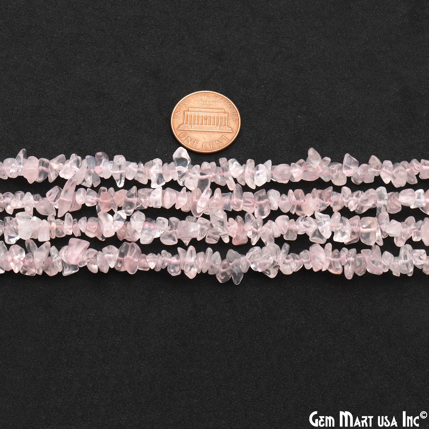 Natural Rose Quartz Chip Nugget Beads 34 inch Full Strand (762225197103)