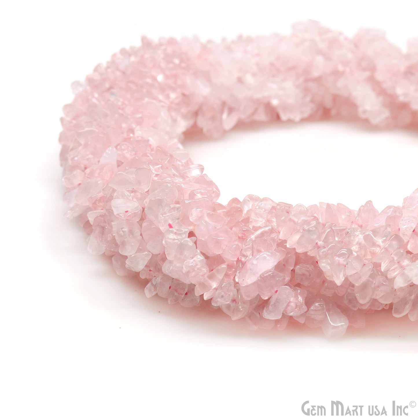 Natural Rose Quartz Chip Nugget Beads 34 inch Full Strand (762225197103)