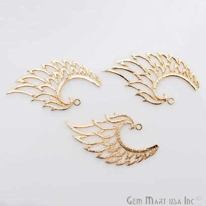 Eagle Wing Shape Charm Gold Plated Finding Jewelry Charm - GemMartUSA