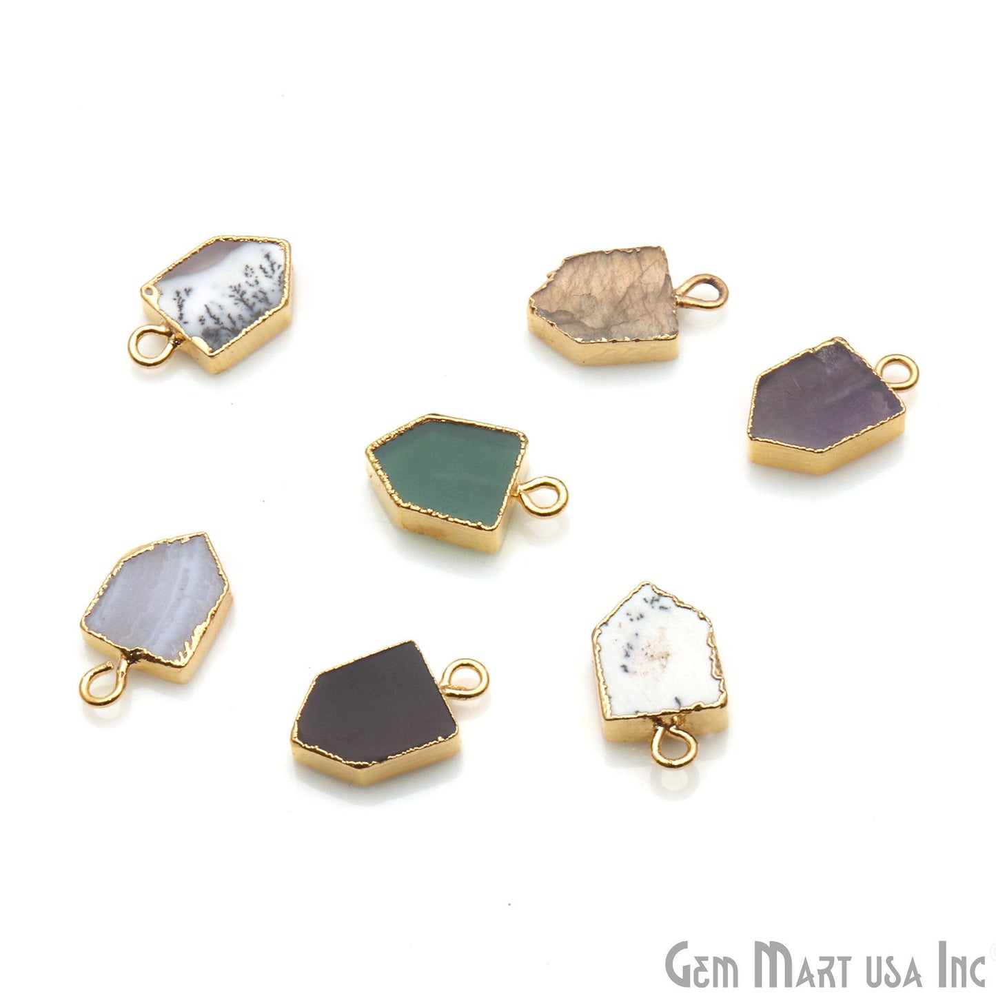 gemstone connector beads, gemstone connector pendant