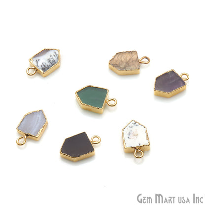 gemstone connector beads, gemstone connector pendant