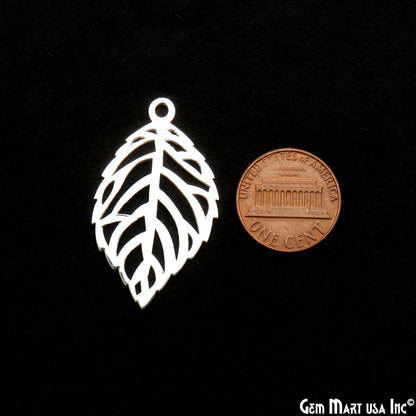 Leaf Laser Finding Jewelry Finding, Bracelet Charm, Earring Charm