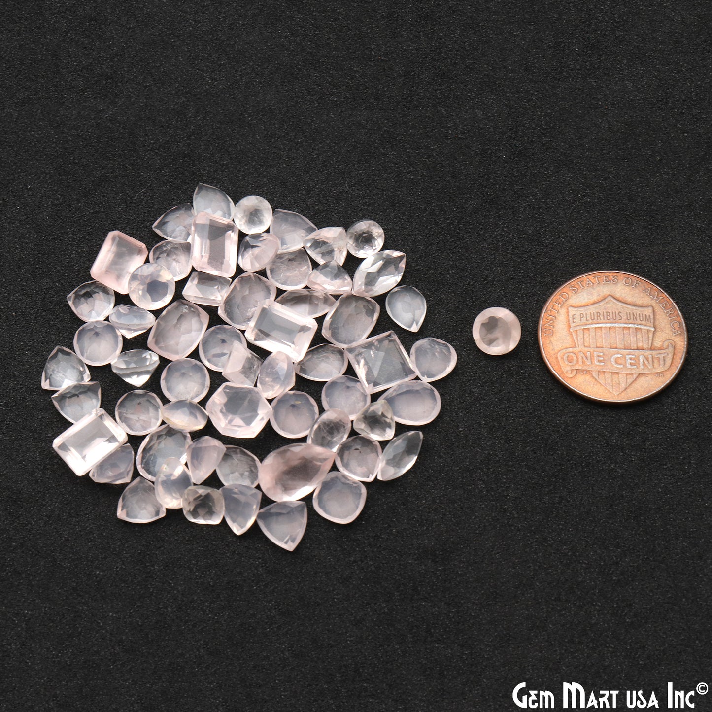 Wholesale Faceted Gemstones, 100% Natural Semi-Precious Gems,  Faceted Loose Gems, 3-5mm, Mixed, 50 Carats