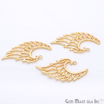 Eagle Wing Shape Charm Gold Plated Finding Jewelry Charm - GemMartUSA