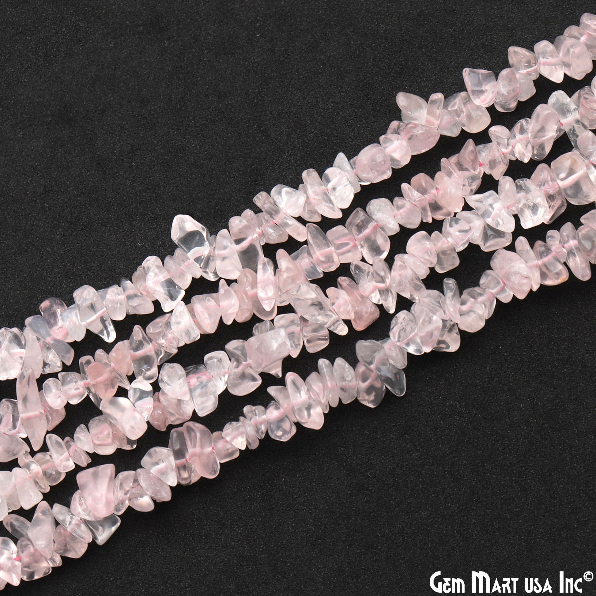 Natural Rose Quartz Chip Nugget Beads 34 inch Full Strand (762225197103)