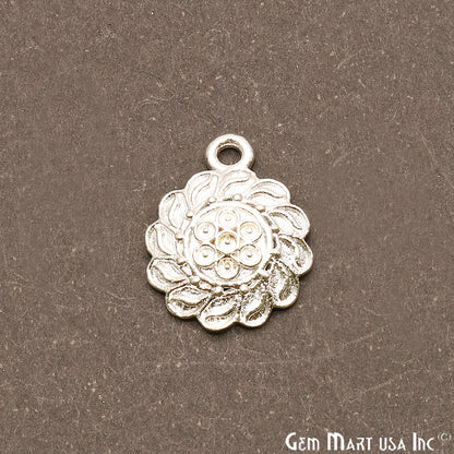 5pc Lot Swirl Flower Finding 18x14mm Chandelier Jewelry Charm (Pick Plating) - GemMartUSA