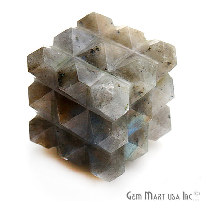 Square 23mm Scared Geomatric Metaphysical Healing Gemstone (Pick Stone) - GemMartUSA