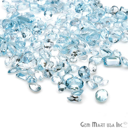 50 Carat Blue Topaz Mix Shape Wholesale Loose Gemstones - GemMartUSA