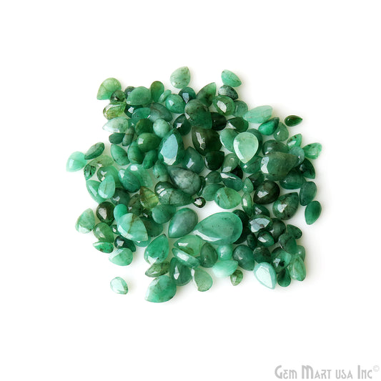 Emerald Wholesale Gemstones, 100% Natural Precious Gems, Green Faceted Loose Gems, 4-15mm, Pear, 99 Carats